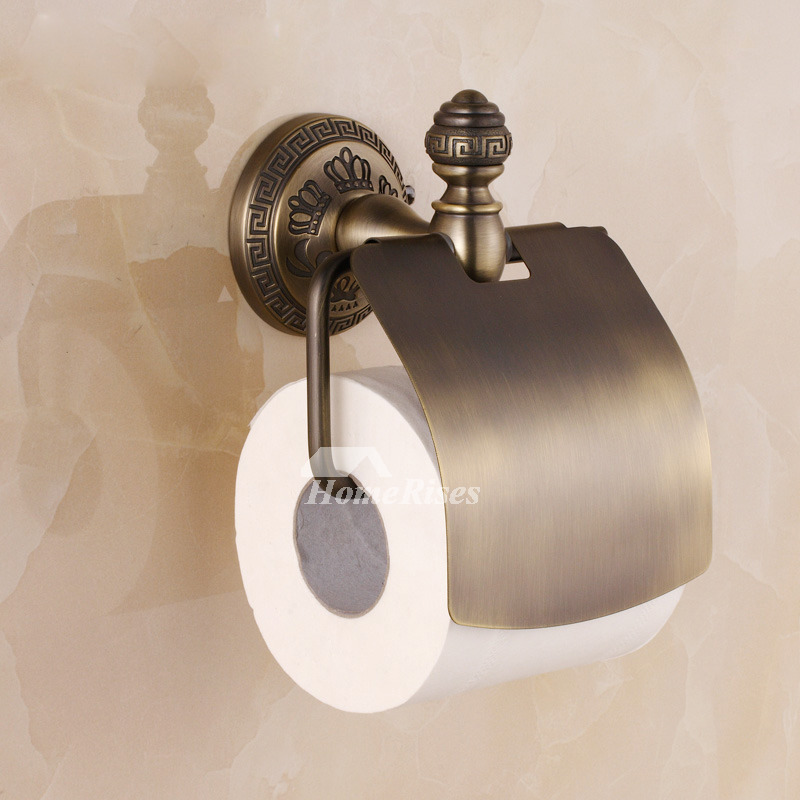 Vintage Garden Crown Wall Mounted Toilet Roll Holder Towel Rack