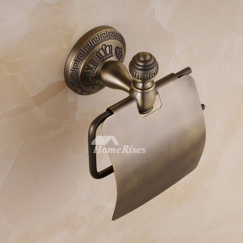 Vintage Garden Crown Wall Mounted Toilet Roll Holder Towel Rack