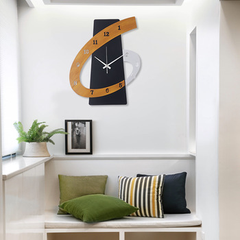 Personalized Creative Metal Wall Clocks Unique Living Room Digital 