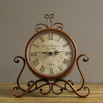 Retro Ornament Creative Home Desktop Clock Personalized Table Clock