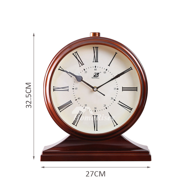 European Retro Vintage Atmosphere Desk Clock Creative Ornament