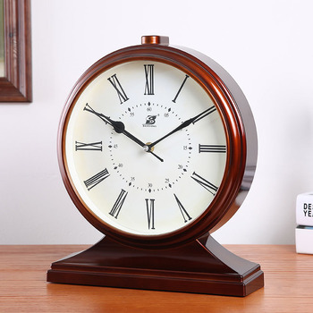 European Retro Vintage Atmosphere Desk Clock Creative Ornament
