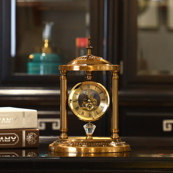 Luxury Desk Clock Living Room Retro Bedroom Pendulum Table Clock