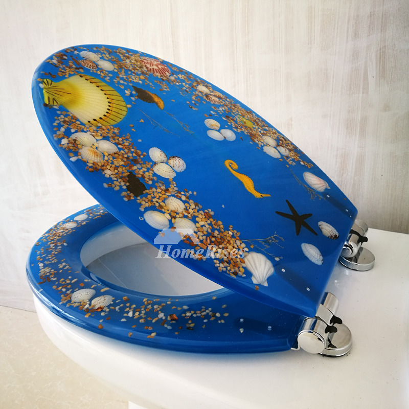 Royal Blue Toilet Seat Cover Velcromag