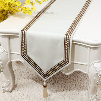 Dining Table Runner Tablecloth European Country Holiday Blue 120 Inch