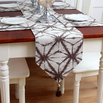 Nordic Table Runner Modern Minimalist Nautical Wave Tablecloth