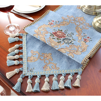 Palace European Table Runner Classical Luxury Tassel Fancy 