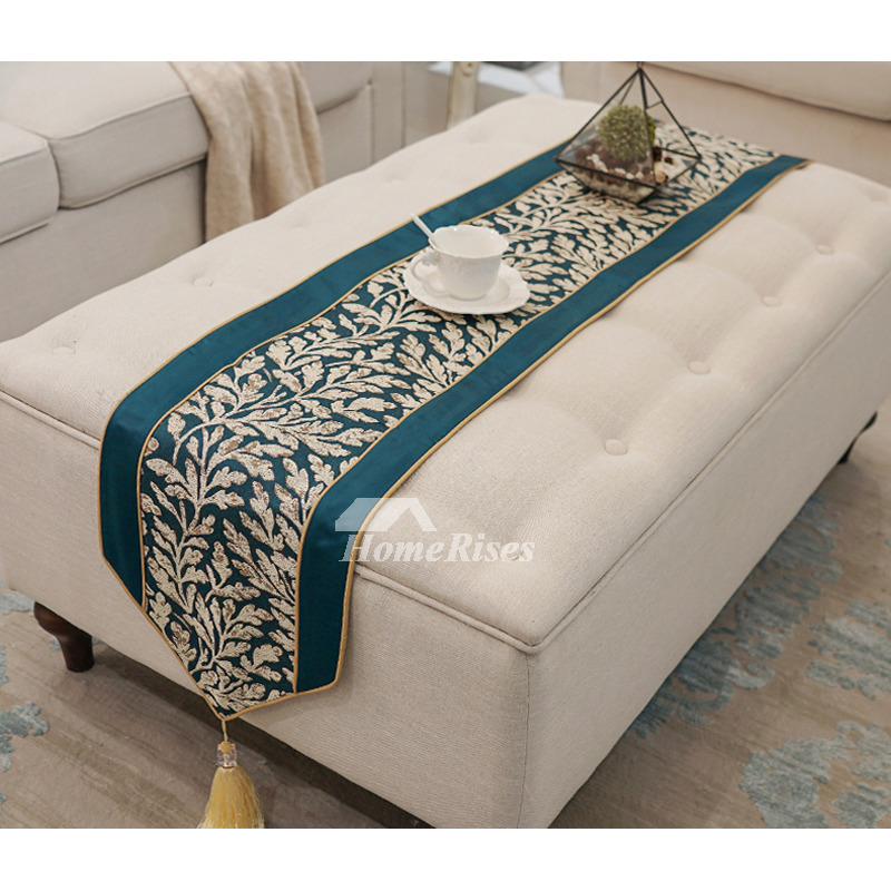 Dining Table Runner 72 Inch Elegant Jacquard Unique Round