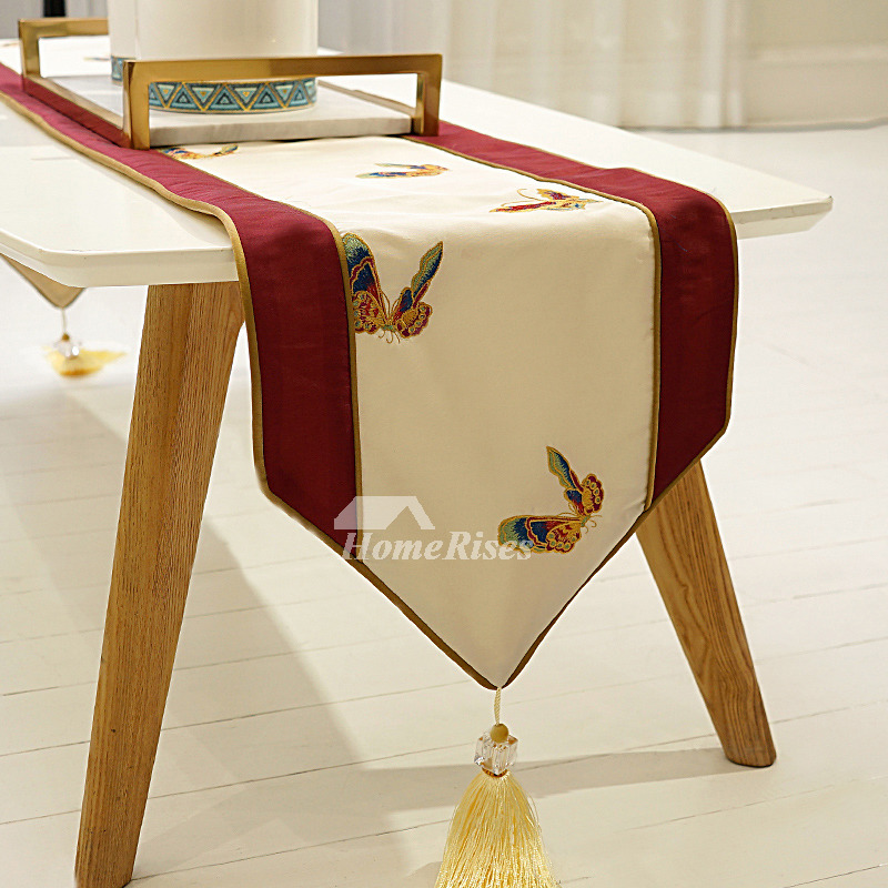 72 Inch Table Runner Beautiful Floral Outdoo Coffee Cotton Decor