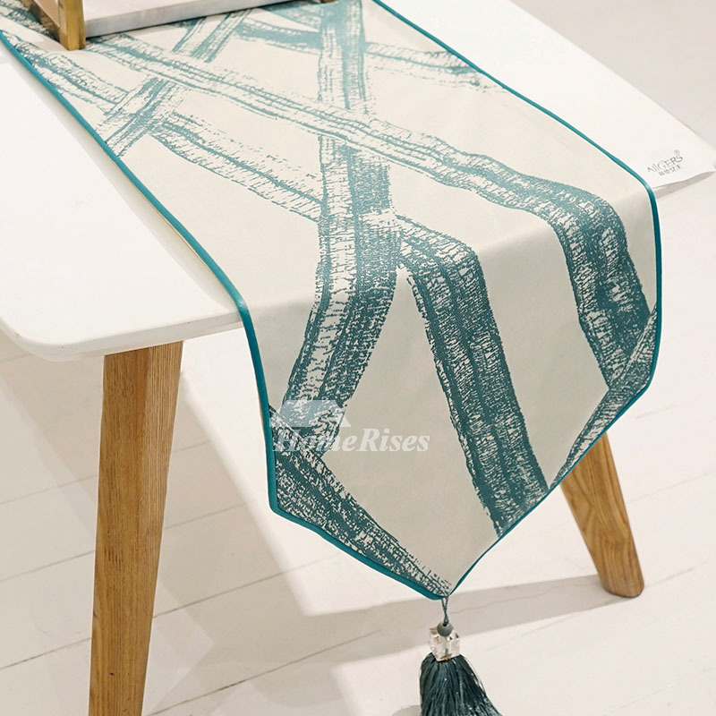 Modern Simple Table Runner Coffee Fabric Cotton Hotel Luxury