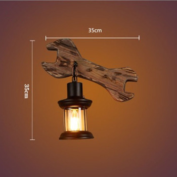 Industrial Metal Wall Sconce Ax Art Deco Outdoor Wall Mounted Candle Light  Small Black Antique Indoor 