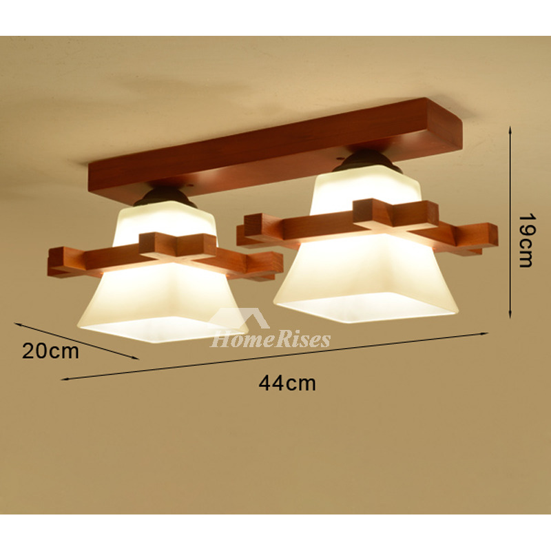 Solid Wood Ceiling Light Chinese Style