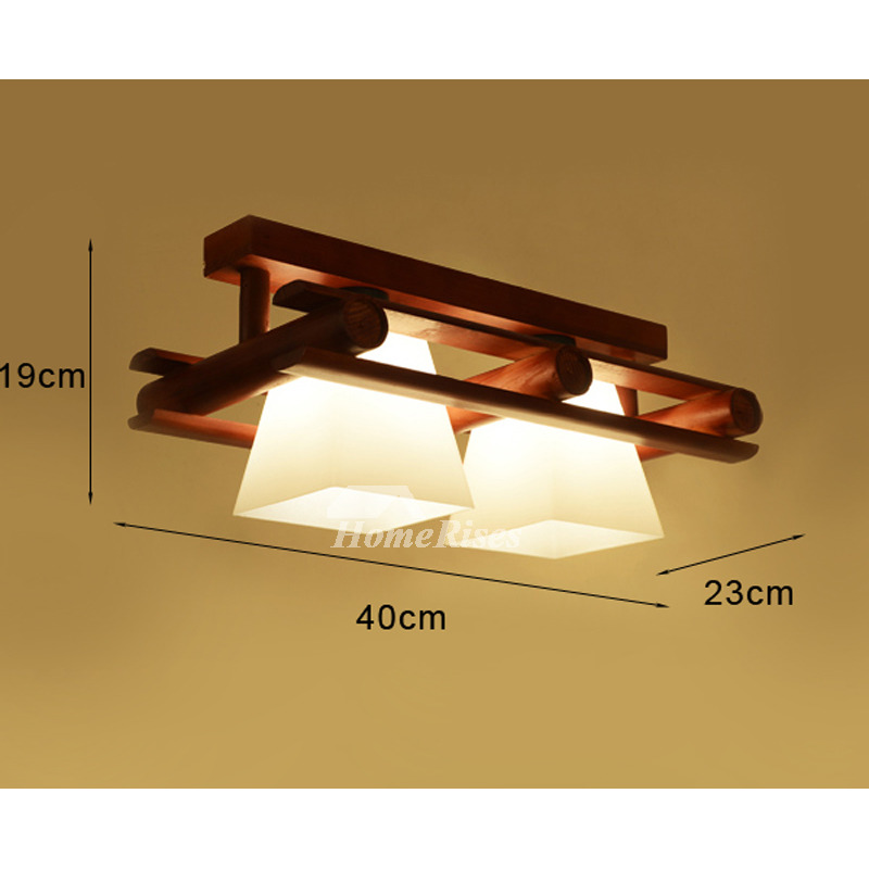 Solid Wood Ceiling Light Chinese Style