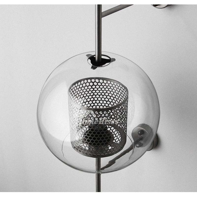 Industrial Luxury Wall Sconces Retro Personality Bedside Glass Corridor Creative Ball Lamp Shade Vintage 
