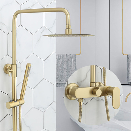 Brushed Gold Shower Faucets