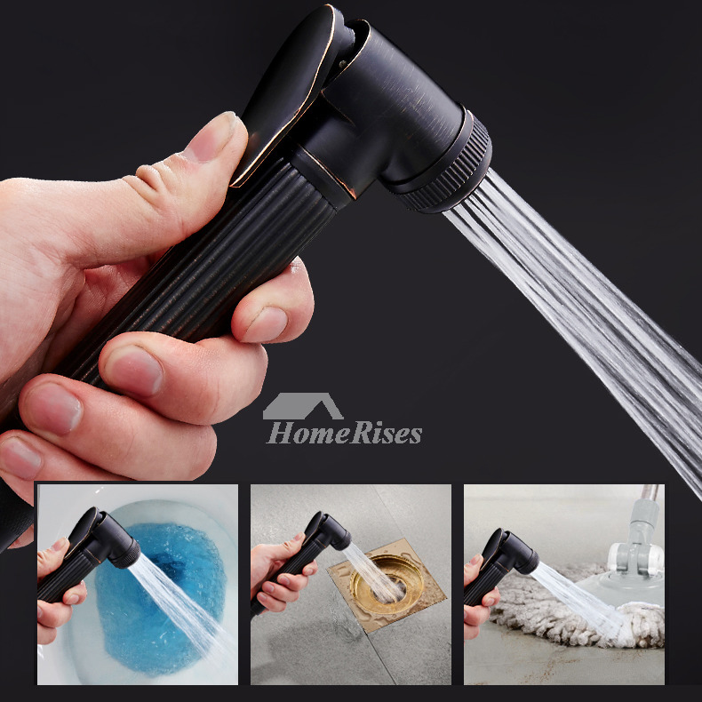 Luxury Exposed Oil Rubbed Bronze Shower Faucet System Wall Mounted