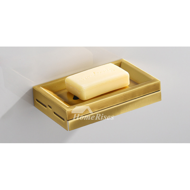 Black/ Brushed Brass/ Antique Brass Covered Bathroom Soap Dish With