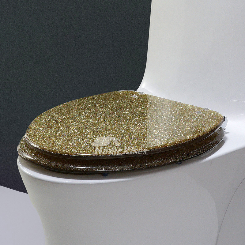 Touch of Class Glamour Elongated Toilet Seat Champagne Gold One