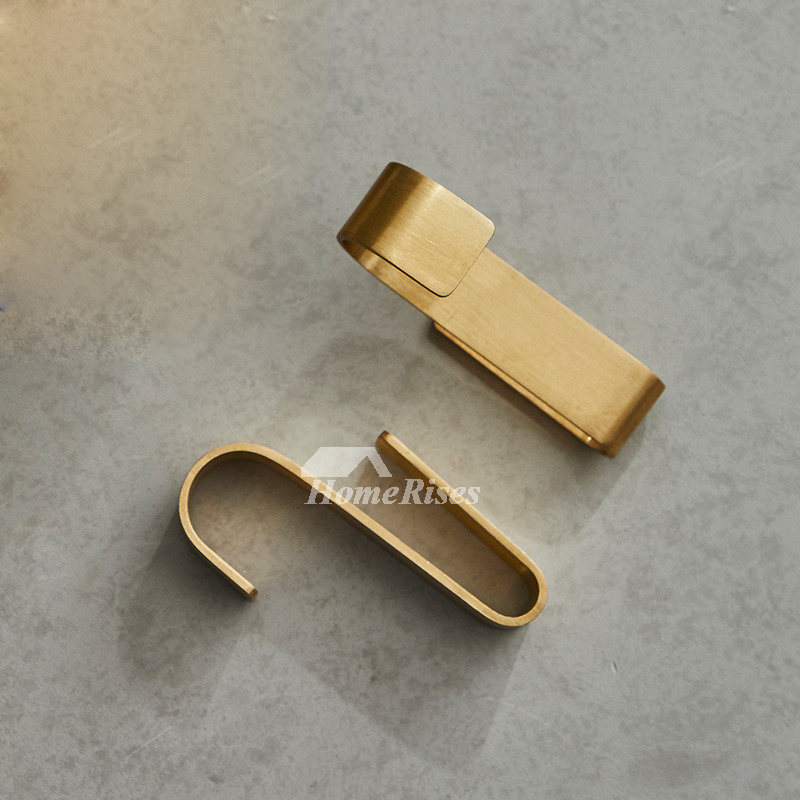 Solid Brushed Brass S hook Wide Kitchen Bathroom Hanging Entrance
