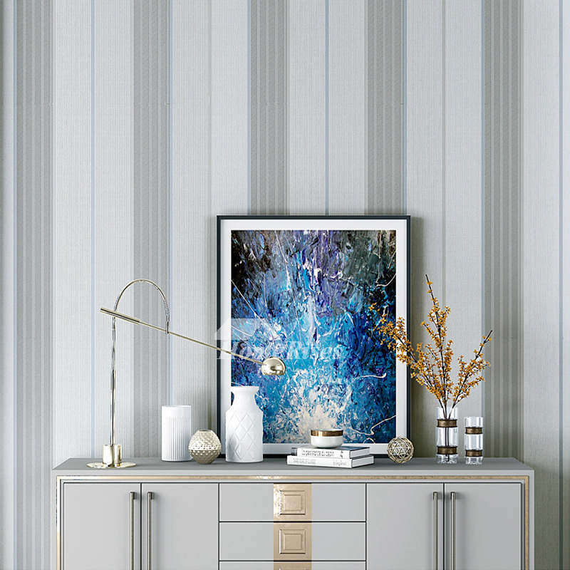 Modern Wallpaper Bedroom Living Room Background Non-woven Fabric Ideas
