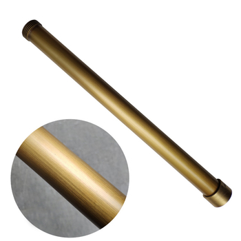 12 inch Gold / Black/ Chrome Brass Shower Faucet Pipe Extension Tube Round Bathroom Accessory