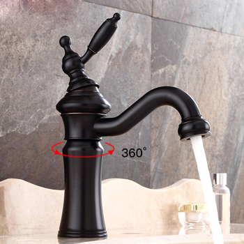 Oil Rubbed Bronze/ Brushed Nickel/ Chrome Bathroom Faucets Black Brass Retro Unique Vessel Sink Faucets