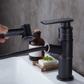 Waterfall Bathroom Vessel Sink Faucet Oil Rubbed Bronze Black Brass Single Hole 