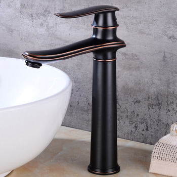 Bathroom Faucets For Vessel Sinks Tall Black/ Brown/ Antique/ Gold/ Silver Single Hole