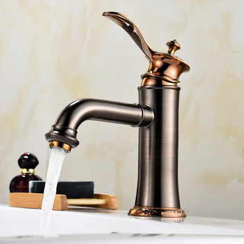 Brass Vessel Sink Faucets Oil Rubbed Bronze Brushed Brown Antique Tall Black Bathroom 