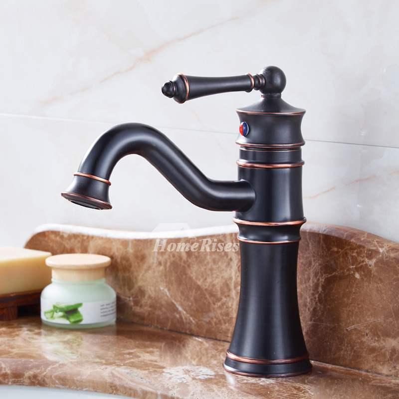 Black Bathroom Faucets Brass Oil Rubbed Bronze Single Hole Discount Antique