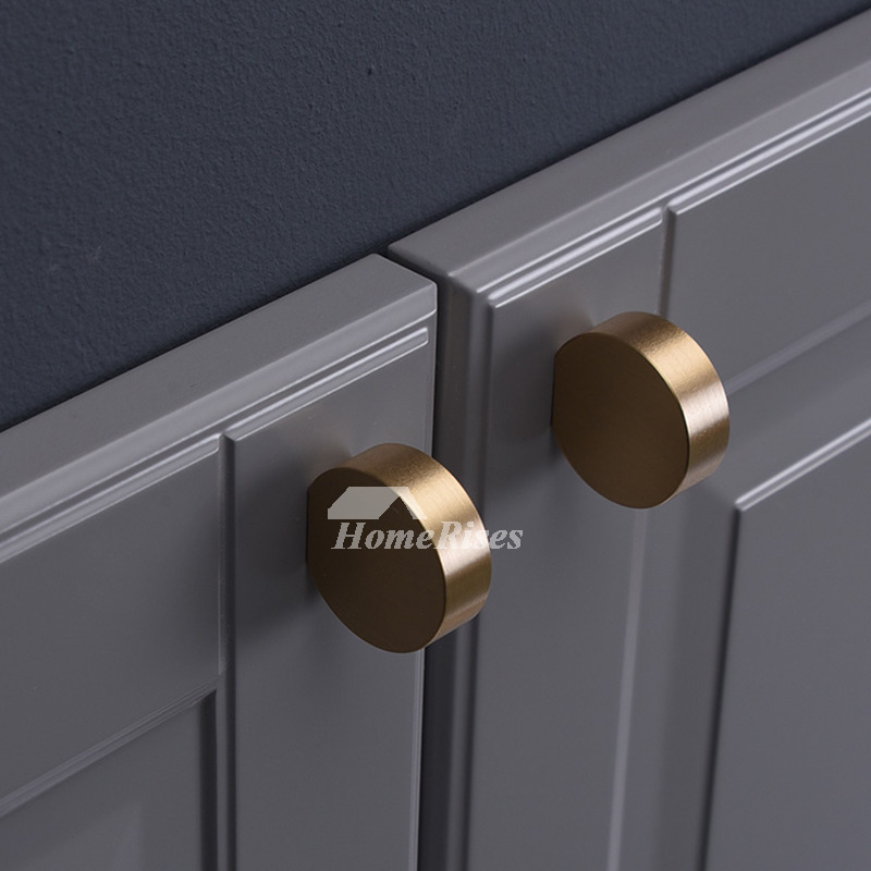 Luxury Solid Brushed Brass Cabinet Knobs And Handles Gold Dresser Drawer  Pulls for Hotel Bathroom/ Kitchen