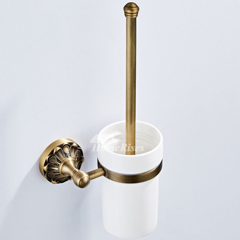 Modern Chrome Brass Toilet Brush Holder Wall Mounted Hotel Bathroom Best  Clean toilet brush