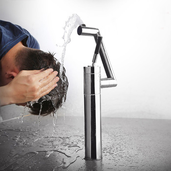 Bathroom Vessel Sink Faucets Single Hole Modern Brass Rotatable Silver/ Black