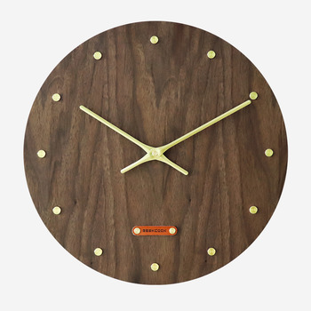 14 Inch Round/ Square Wall Clock Wooden Living Room Decorative Brass Beautiful 