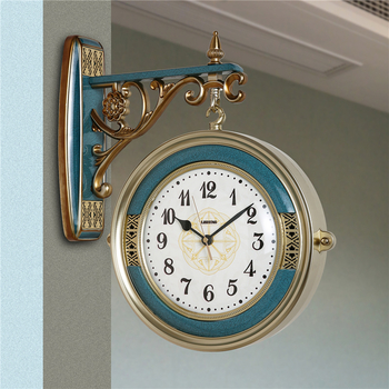 Living Room Classic Wall Clock Double Sided Elephant/ Deer Decorative Contemporary