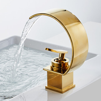 Brass Bathroom Single Handle Faucets Polished Gold / Brushed Nickel/ Chrome/ Oil Rubbed Bronze/ Matte Black