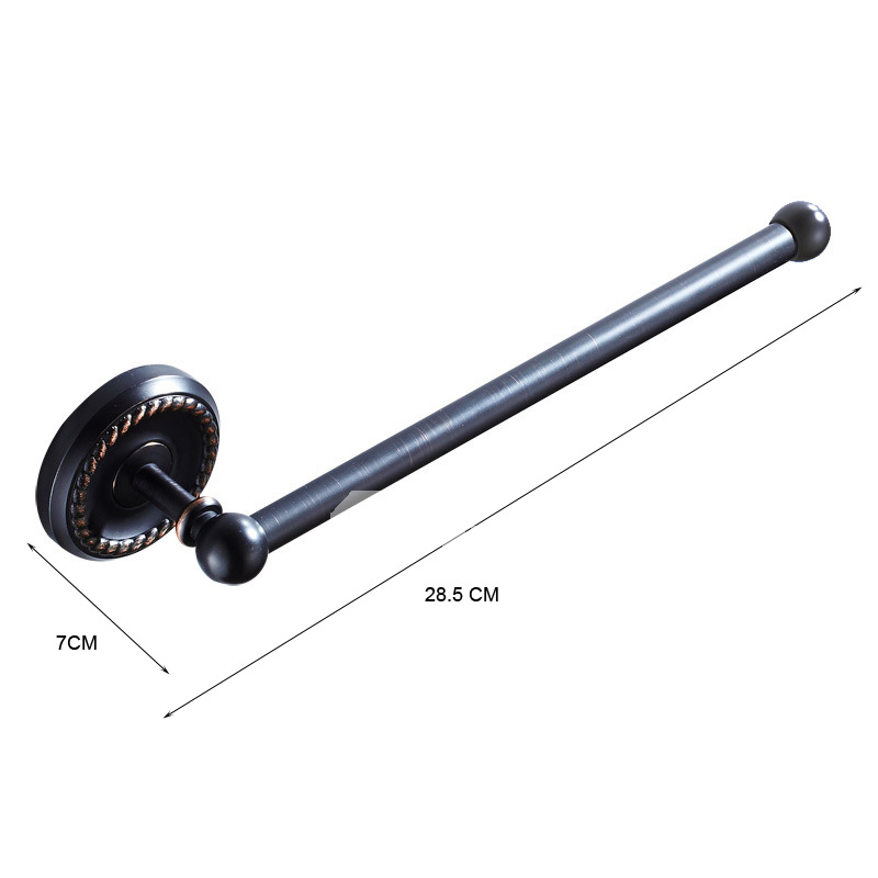 Oil Rubbed Bronze Bathroom Towel Rack Brass Wall Mount Modern Single Towel  Bar