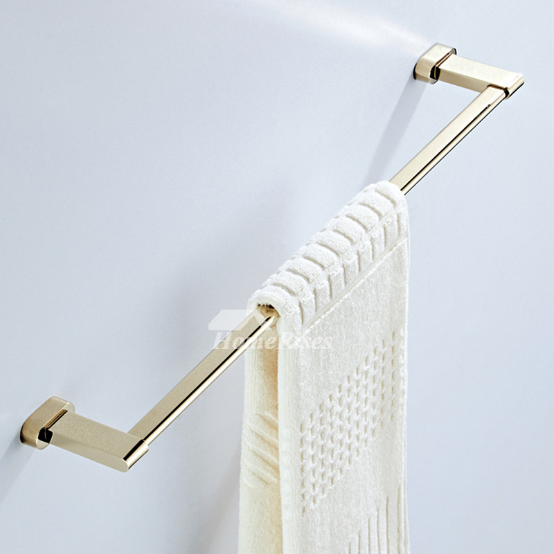 Bathroom Towel Rack Polished Brass Gold Wall Mount Towel Bars Toilet Modern Luxury