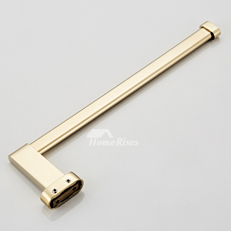 Bathroom Polished Brass Towel Bar Simple Gold Wall Mount Kitchen Luxury