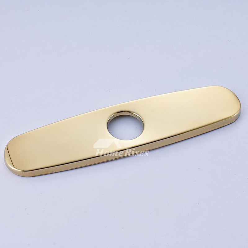 10 inch Polished Brass / Brushed Brass Sink Hole Cover Deck Plate for