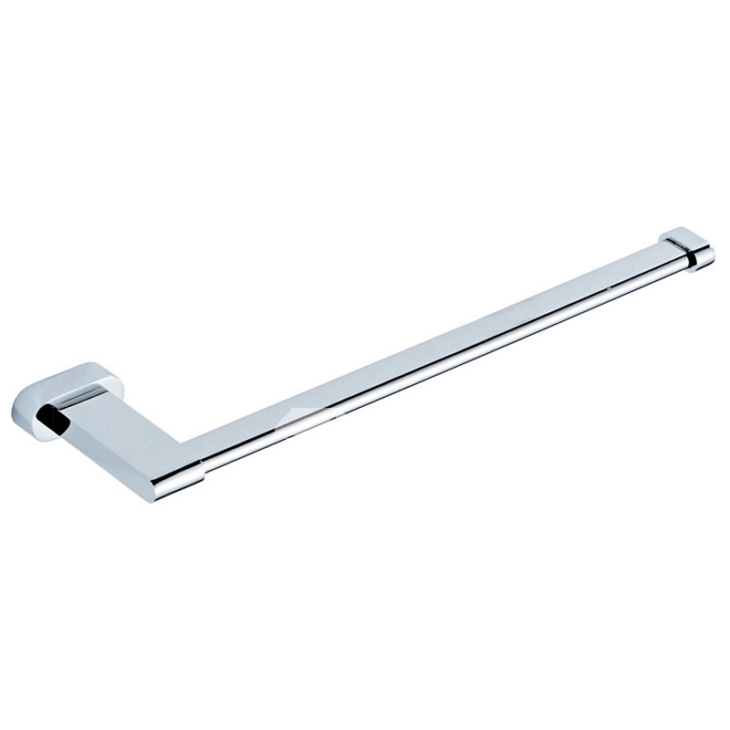 Bathroom Chrome Silver Towel Rack Brass Wall Mount Modern Single Towel