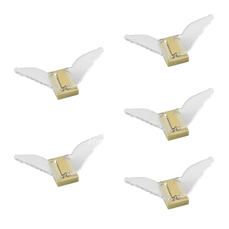 Decorative Coat Hooks Modern Golden Angel Coat Hook Acrylic Bathroom Wall  Mount Bedroom Shower