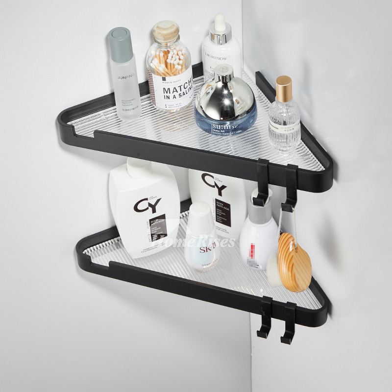 Corner Bathroom Shelves Triangle Shower Acrylic Modern Hotel Wall