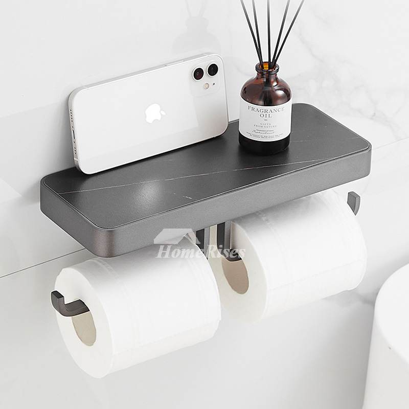 https://www.homerises.com/images/im/202209/HOIS832514/Black-Marble-Double-Toilet-Paper-Holder-With-Shelf-Roll-Paper-Holder-Bathroom-Wall-Mount-HOIS832514-4.jpg