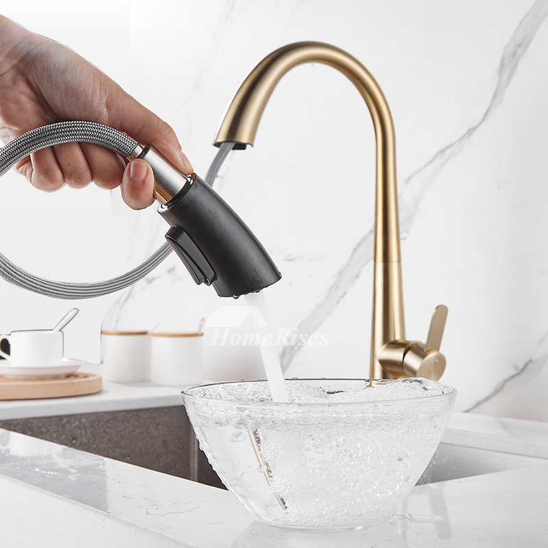 Modern Kitchen Faucets Brass Pull