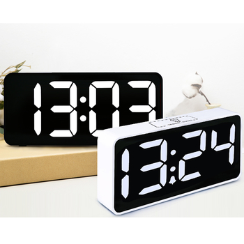 Electronic Alarm Clock Digital Living Room USB Fashion Simple Table Clock Bedroom Led