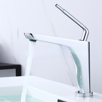 Chrome Single Handle Bathroom Sink Faucet Brass Modern One Hole Polished Gold and Black Bathroom Water Faucet