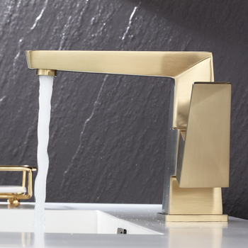 Brass Bathroom Sink Faucets Gold Luxury Modern Brushed/ Polished Gold One Hole Brushed Nickel Chrome Matte Black