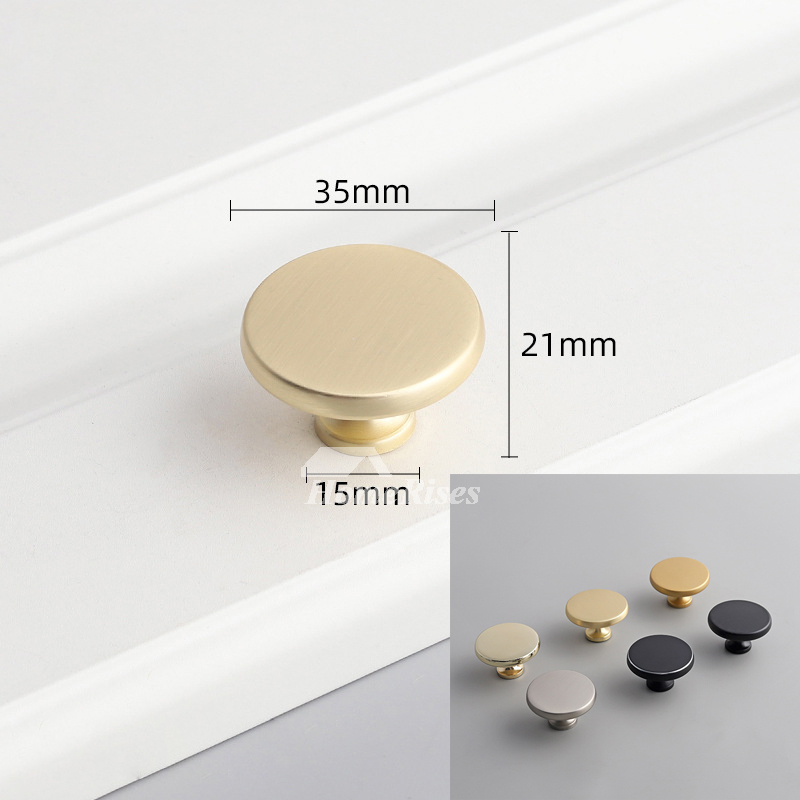 10 Pack 1-1/4 Inch Diameter Pewter Round Zinc Cabinet Knobs For Kitchen Bathr