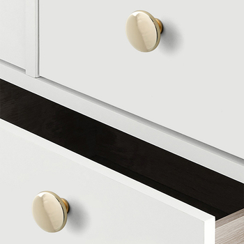 10 Pack Cabinet Knobs Matte Black Drawer Knobs Zinc Alloy Dresser Knobs for Cabinets Cupboard Bathroom Kitchen Hardware Brushed Gold